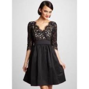 Black lace Eliza J size 6 formal dress.